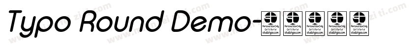 Typo Round Demo字体转换